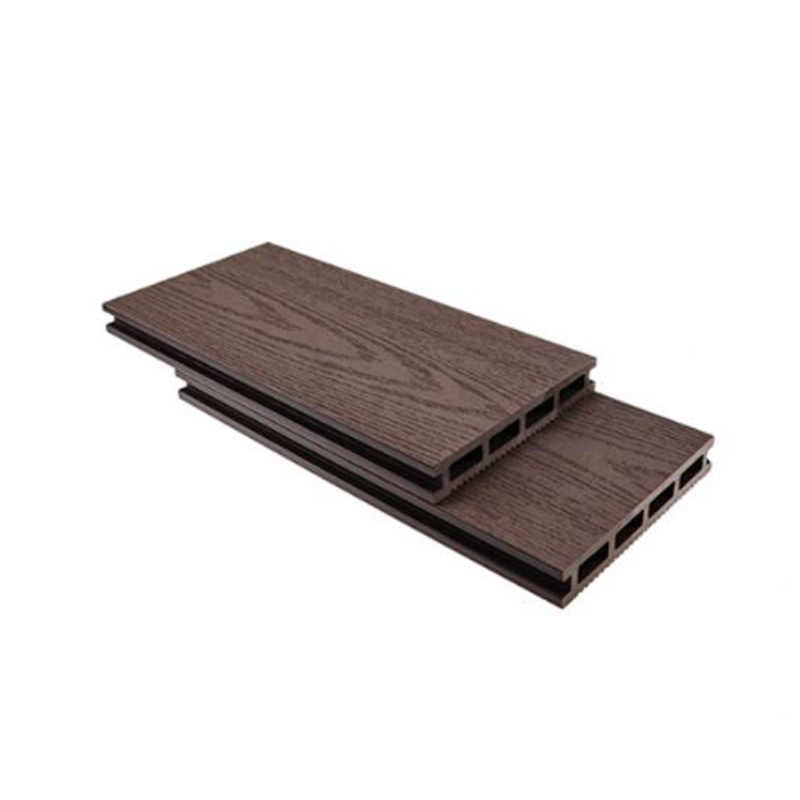 Pannello per terrazza in WPC a profilo cavo SRL-DEK 145 * 21 mm con superficie con venature del legno