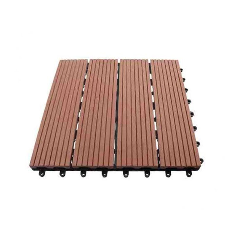 SRL-TILE Piastrelle per pavimenti per patio in WPC ad incastro antiscivolo da 300 * 300 mm